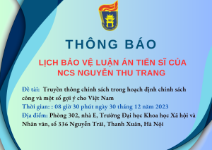 10 trang web cá cược bóng đá hàng đầu tổ chức bảo vệ luận án tiến sĩ cho nghiên cứu sinh Nguyễn Thu Trang
